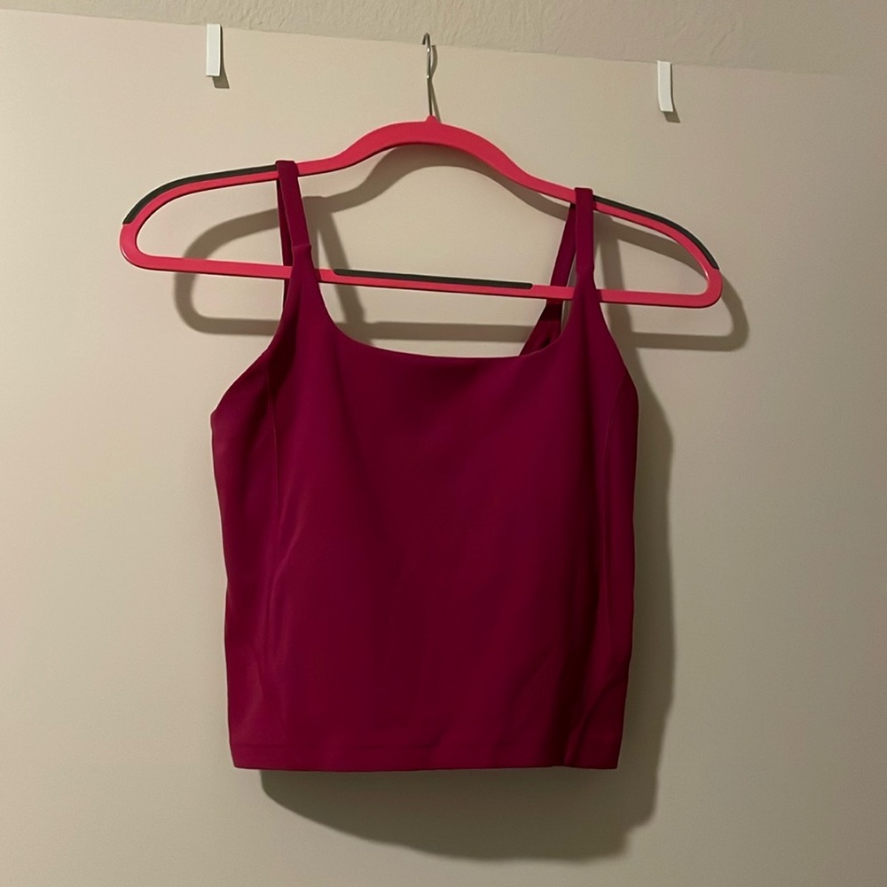 Lululemon strapped nulu shelf tank